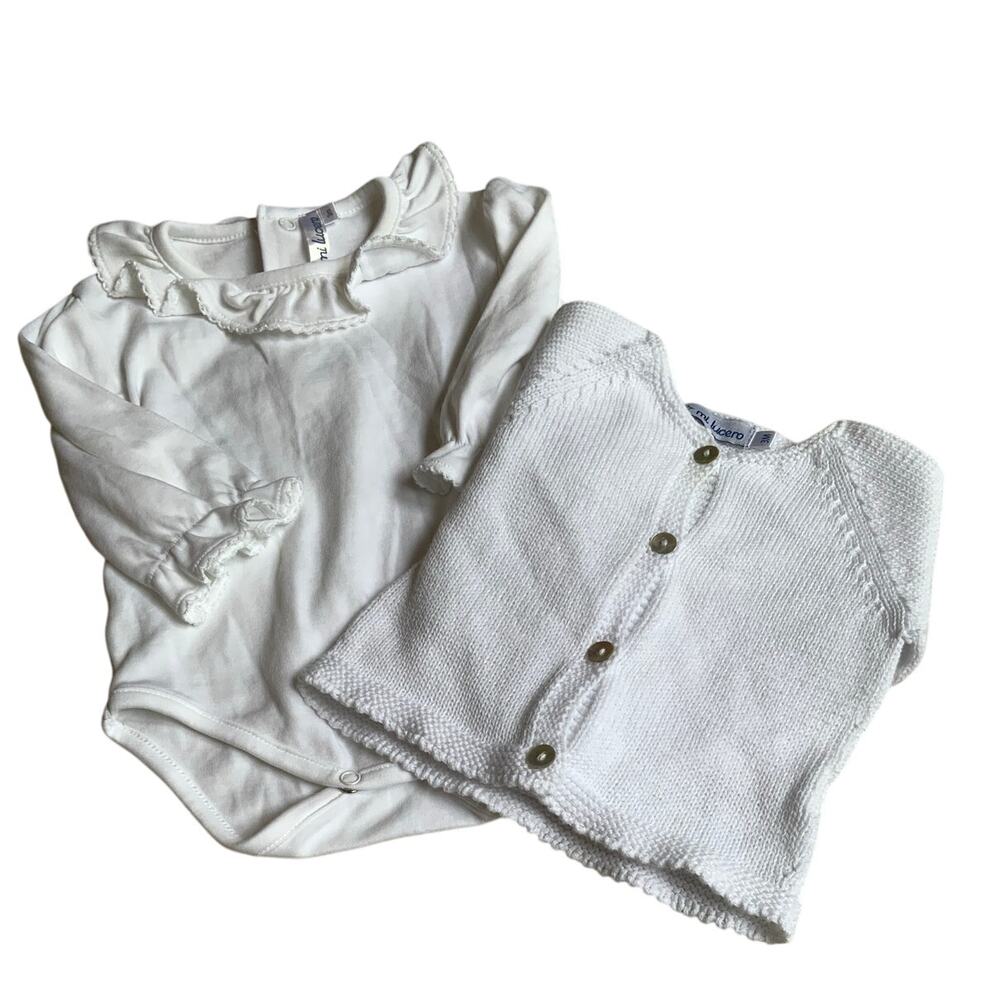 Mi Lucero 2pc knit top‎ and sweater size 3mo